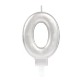 0 Rakam Mum Gümüş Renk - 1