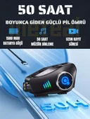 Motorcular için Su Geçirmez Kameralı Bluetooth Intercom | Çoklu Bağlantı, Mikrofon & Çift Kulaklık, HD Kayıt thumbnail 5