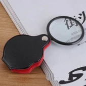 5X-50Mm-Mini Büyüteç Cepte Taşınan Optik Lens Katlanabilir Deri Kaplama Xx1051 - 3