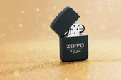 Zippo 1932 Replica Black Crackle Dizayn Çakmak - 6