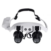 Kuyumcu Saat Onarım Için 10X-15X-20X25X Mercekli Gözlük Büyüteç 9892G-3A - 3