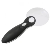 Kontrolü Için 10X 20X 2 Led Işıklı El Büyüteç - 1