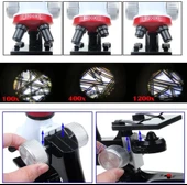 Eğitici Mikroskop Kiti Zoom Led Işıklı 100X 400X 1200X St1200X - 2