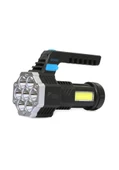 PS-3879 USB Şarj Göstergeli Şarj Edilebilir 7*XPE +COB Led El Feneri - 1