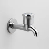 Klasik Uzun Musluk Pirinç Gövde Sızdırmaz Metal Dayanıklı Lavabo Musluğu Krom Paslanmaz Çeşme thumbnail 1