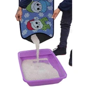 Aktunç Elekli Tuvalet Desenli Önü Kedi Kumu Paspası 60X120 cm DESEN 2 - 3