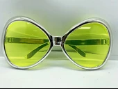 Yeşilçam Temalı Parti Gözlüğü Gümüş Renk 7x16 cm - 1