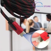 3mt Üç 3 Metre Sargılı HDMI Kablo Full Hd 1080 3D 4K 2160P Kaliteli Hdmi 2k 4K HDMI 2.0 thumbnail 2