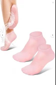 Topuk Çatlaklarına Karşı Silikon Jel Ayak Nemlendirici Maske Spa Bakım Çorabı Ayak Bakım Çorap thumbnail 1