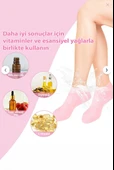 Topuk Çatlaklarına Karşı Silikon Jel Ayak Nemlendirici Maske Spa Bakım Çorabı Ayak Bakım Çorap thumbnail 8