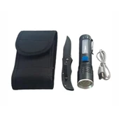 F.B.I F-91 Zoomlu XHP-50 Güçlü Işik Taşıma Çantalı 2 Li Set - 1