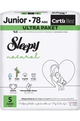 Sleepy Bebek Bezi Natural Beden:5 (11-18KG) Junior 78 Adet Ultra Pk thumbnail 1