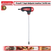 Cer-pa Prosoft Ballpoint T Saplı Allen Anahtar Alyan 5mm - 2