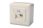 Digitus Sıva Üstü İkili RJ-45 Priz, CAT. 6A Class EA, Shielded (Zırhlı), 2 x RJ45 - 1