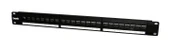 Beek 24 Port Modüler Boş Patch Panel, Zırhlı/Ekranlı (Shielded), Arkadan Kablo Düzenleyicisi ile birlikte, 1U Yüksekliği - 1