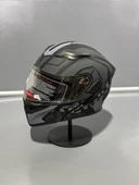 Jk-902 Güneş Vizörlü Çene Açılır Kask H1 GREY - 2