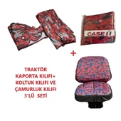 Case JX 60 E Traktör Kaporta Kılıfı Branda ve Koltuk Kılıfı Seti - 3