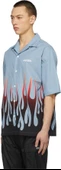 Kenzo Mavi Alevler Kısa Kollu Gömlek thumbnail 2