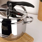 Home Perfect 5 Litre Klasik Çelik Düdüklü Tencere - 4