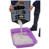 Aktunç Elekli Tuvalet Desenli Önü Kedi Kumu Paspası 60X120 cm DESEN 1 thumbnail 3