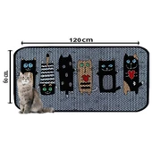 Aktunç Elekli Tuvalet Desenli Önü Kedi Kumu Paspası 60X120 cm DESEN 1 thumbnail 2