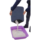 Aktunç Elekli Tuvalet Önü Kedi Kumu Paspası 60X120 cm (GRİ) - 2