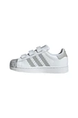 adidas Unisex Çocuk  Beyaz  Sneaker SUPERSTAR II CF C JP8083 thumbnail 5