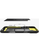 Spigen iPhone 16 Plus ile Uyumlu Kılıf Rugged Armor MagFit MagSafe Özellikli Matte Black - 5