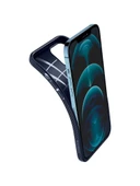 Spigen iPhone 12 Pro Max ile Uyumlu Kılıf Liquid Air Navy Blue - 4