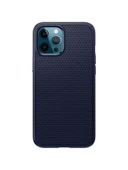 Spigen iPhone 12 Pro Max ile Uyumlu Kılıf Liquid Air Navy Blue - 1