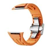 Apple Watch 7 45mm KRD-127 Metal Tokalı Silikon Kordon - 7