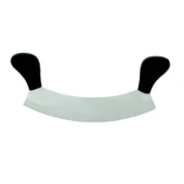 Bursa Paslanmaz Çift Saplı Pizza Satır, Zırh Bıçağı 25 cm - 1