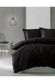 Elegant Saten Tek Kişilik Nevresim Takımı Siyah - 1