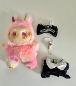 Kıyafetli Pembe Labubu - 3