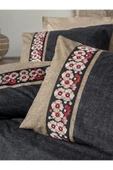 Folk Art Çift Kişilik Nevresim Takımı Yamka Bej - 2