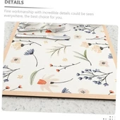 Çiçekli Kaymaz Servis Matı - 4