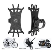 Silikon Esnek Bisiklet Telefon Tutucu - 3