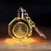 Kristal Dünya Tasarımlı Renk Değiştiren Anahtarlık - 1