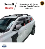 Renault Duster 2024 Ve Üzeri Model İçin Krom Cam Alt Çıtası 6 Parça Paslanmaz Çelik thumbnail 4