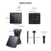 Solar 100 Ledli 12 Metre Bahçe Aydınlatma - 3