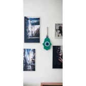 Nazar Boncuklu Jade Yeşili Fatma Ana Bereket Eli Cam Duvar Süsü - 3