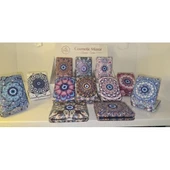 12 li Büyüteçli Dikdörtgen Cep Aynası - 1