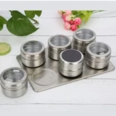 6 lı Mıknatıslı Baharatlık Seti - 4