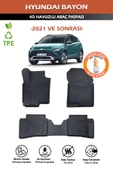 Havuzlu 4d Siyah Paspas Takımı,Hyundai-Bayon 2021 Ve Sonrası 4d Havuzlu Paspas Hediye Araç Kokusu - 1