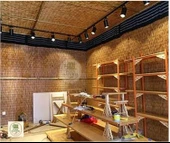 POLYNATUREL Kamış Çit Bambu Hasır Yükseklik 2,50 Metre En 5,00 Metre Doğal Kamış Gölgelik 2,5x5 Metre - 2