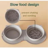 Mikopet Katlanabilir İkili Mama ve Su Kabı - 5