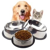 Paslanmaz Çelik Metal Mama Kabı 18 cm. - 1