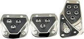 Üniversal Araç Debriyaj-Fren-Gaz Pedal Seti Metalijk Dekoratif Krom Görünüm - 1