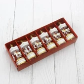 Dekoratif 6 lı Beyaz Mini Atlı Karınca - 1