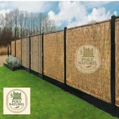 POLYNATUREL Kamış Çit Bambu Hasır Yükseklik 1,00 Metre En 3,00 Metre Doğal Kamış Gölgelik 1x3 Metre thumbnail 8